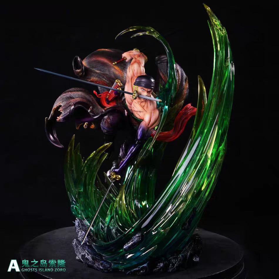 One Piece Zoro Luminous fluorescent Oni no shima flowing cherry blossom
