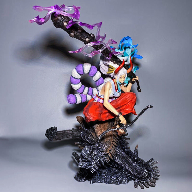 One Piece Yamato on a dragon head