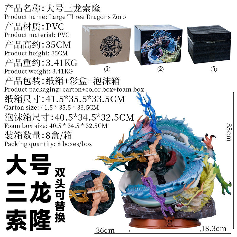 One Piece Three Dragons Zoro Giant Tornado