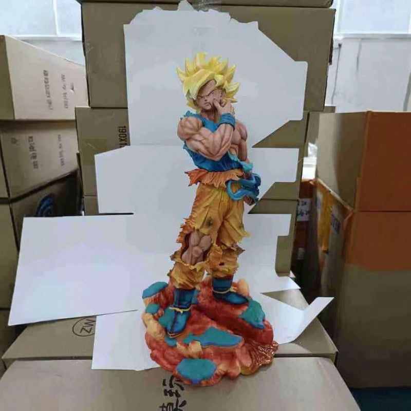 Dragon Ball Goku Super Sayan War-damaged