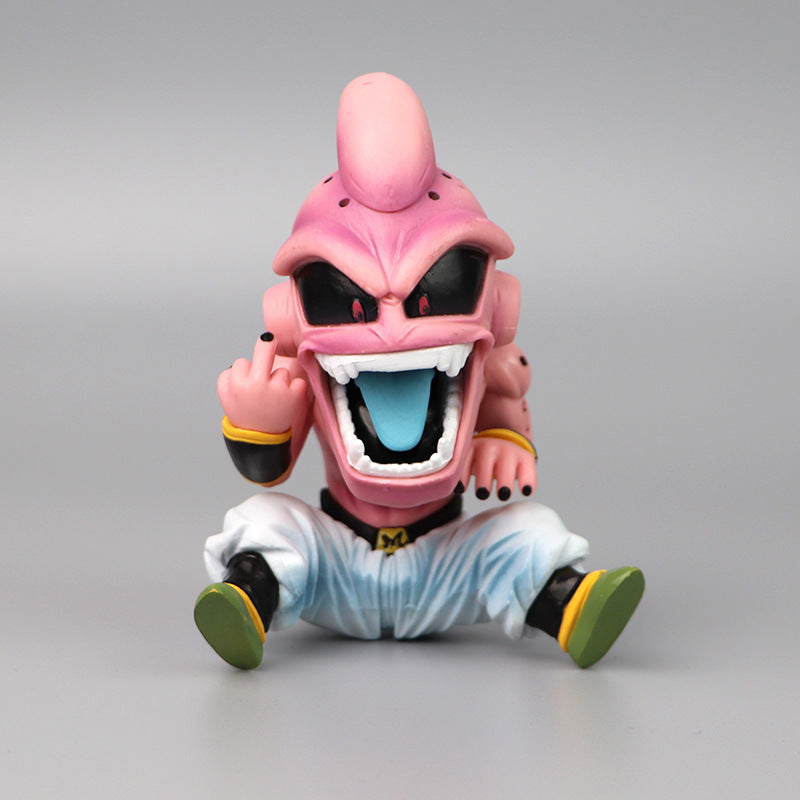 Dragonball middle finger Majin buu and Frieza