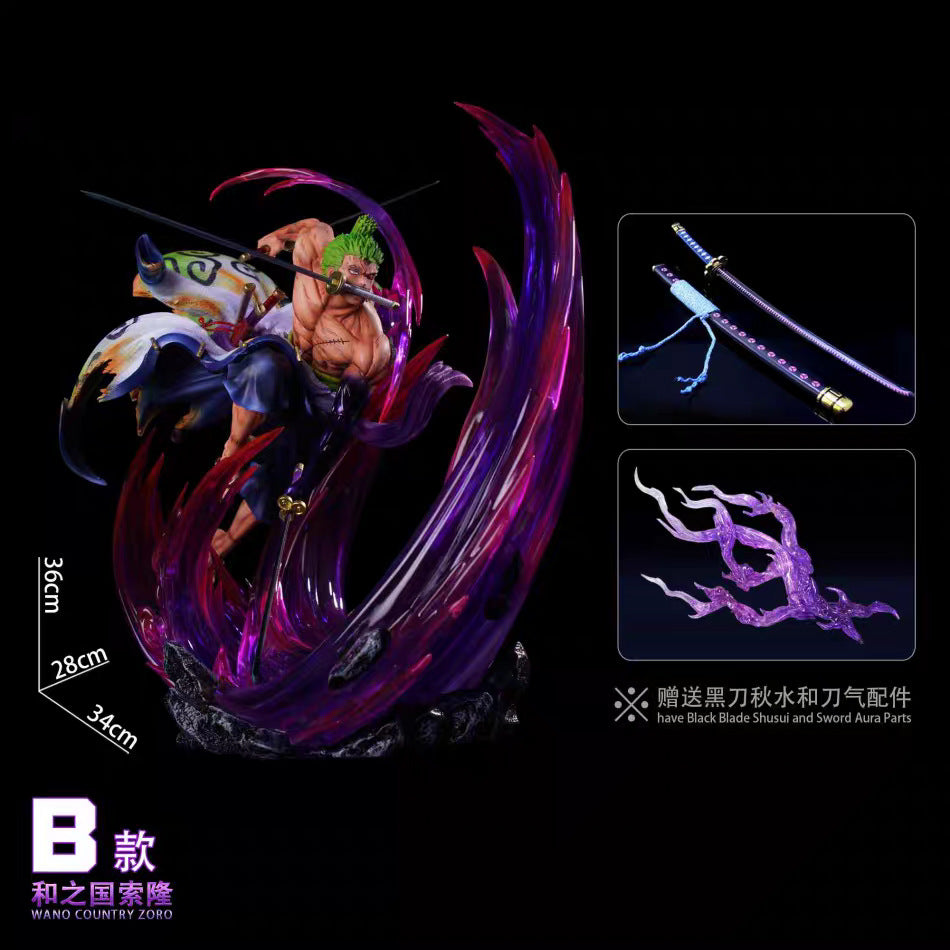 One Piece Zoro Luminous fluorescent Oni no shima flowing cherry blossom