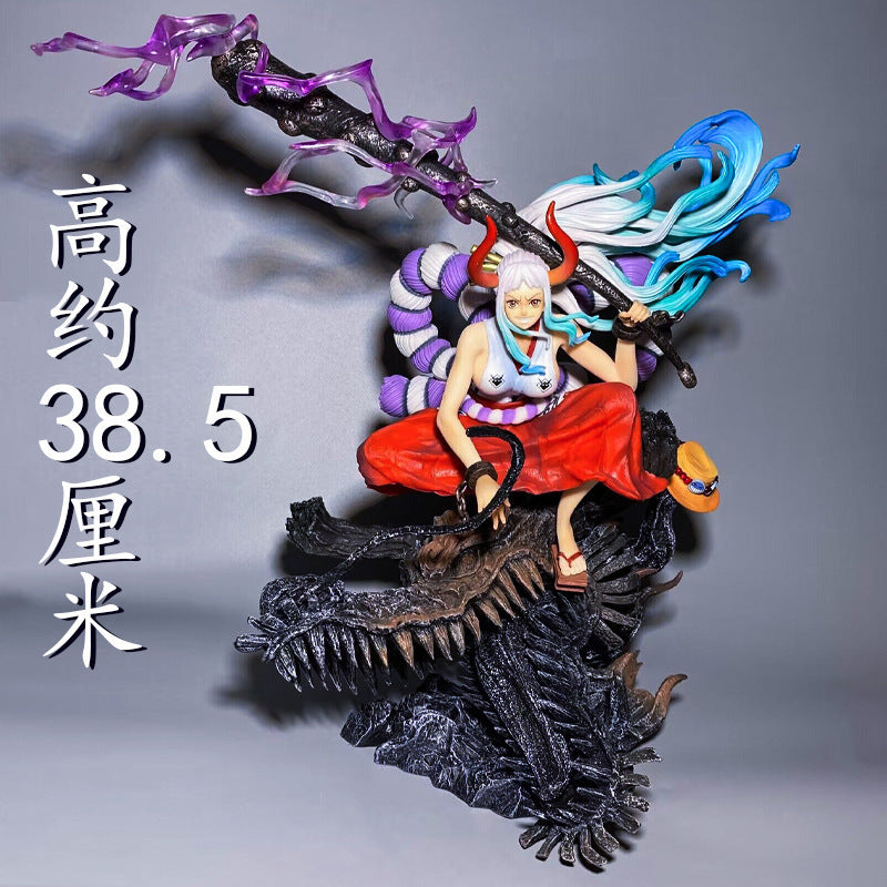 One Piece Yamato on a dragon head