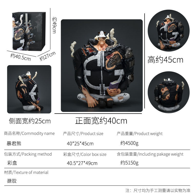 One Piece Warlords Bartholomew Battle Damaged Bear