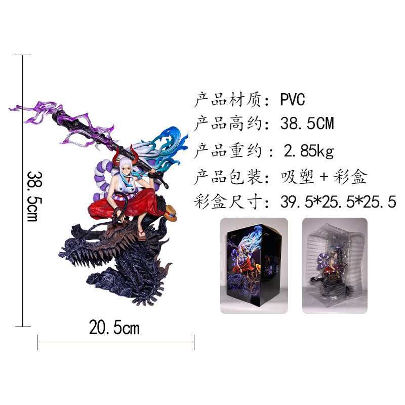 One Piece Yamato on a dragon head